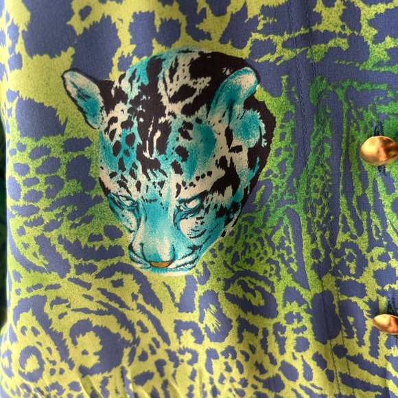 🎃Escada Tiger Print Blouse Circa 1980’s - Picture 4 of 5